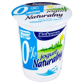 Bakoma Jogurt naturalny 0% 350 g