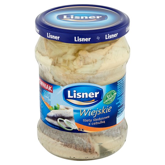 Lisner Wiejskie filety śledziowe z cebulką 500 g