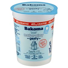 Bakoma Jogurt naturalny gęsty 390 g