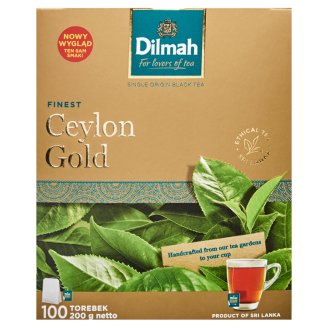 Dilmah Ceylon Gold Herbata czarna klasyczna 200 g (100 torebek)