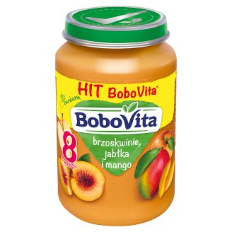 BoboVita Brzoskwinie jabłka i mango po 8 miesiącu 190 g