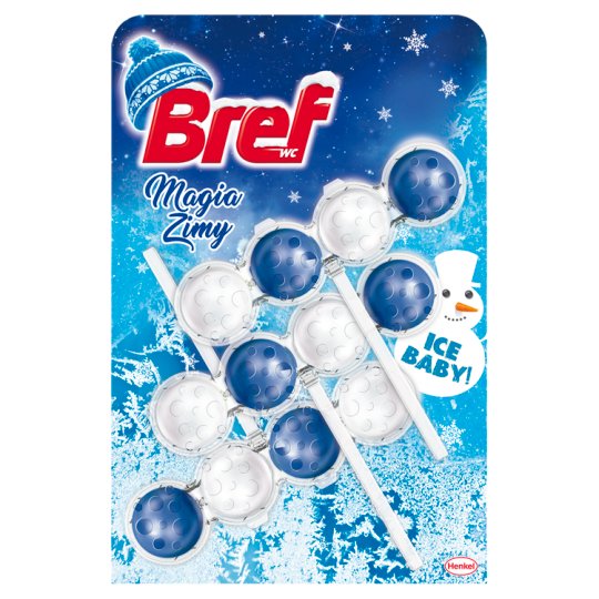 Bref WC Magia Zimy Ice Baby! Zawieszka do muszli WC 3 x 50 g