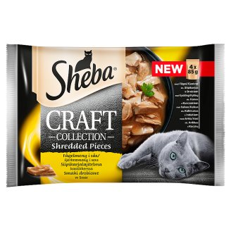Sheba Craft Collection Karma pełnoporcjowa smaki drobiowe w sosie 340 g (4 x 85 g)