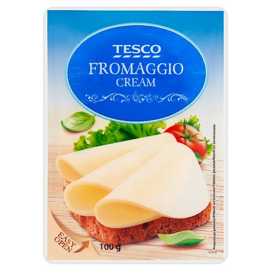 Tesco Fromaggio Serek śmietankowy w plastrach 100 g