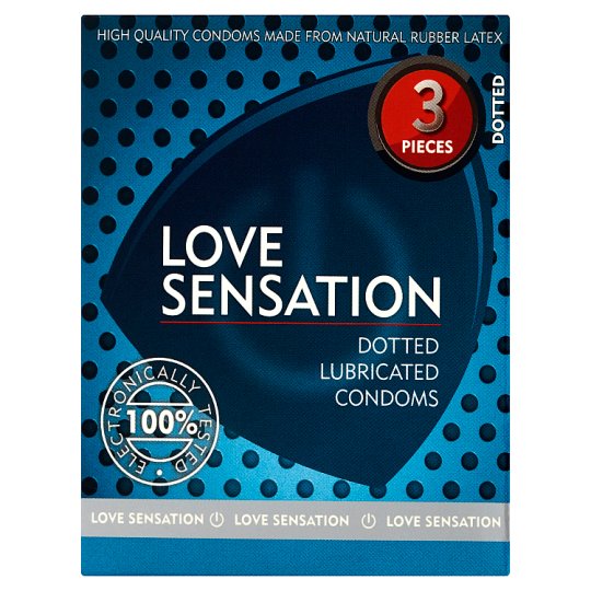 Love Sensation Prezerwatywy kropkowane 3 sztuki