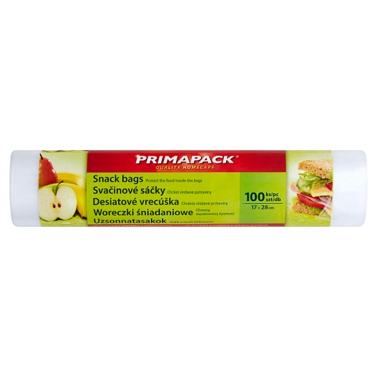 Primapack Woreczki śniadaniowe 17 cm x 28 cm 100 sztuk