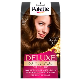 Palette Deluxe Oil-Care Color Farba do włosów Olśniewający brąz 760