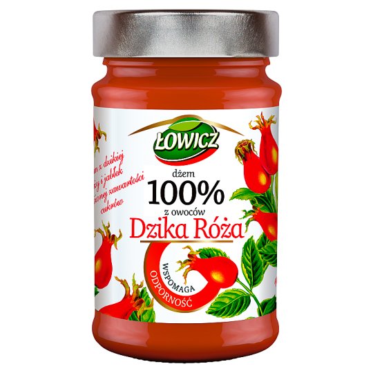 Łowicz Dżem 100% z owoców dzika róża 235 g