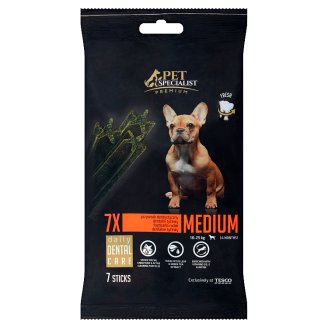 Tesco Pet Specialist Premium Karma dla dorosłych psów przysmak dentystyczny średni 180 g (7 sztuk)
