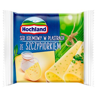 Hochland Ser kremowy w plastrach ze szczypiorkiem 130 g