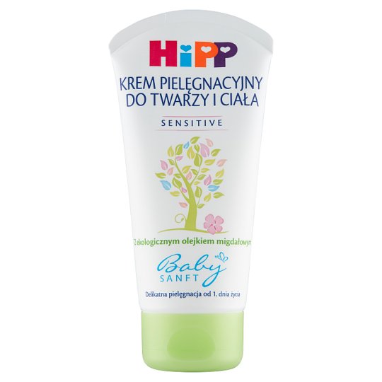 HiPP Babysanft Sensitive Krem pielęgnacyjny do twarzy i ciała od 1. dnia życia 75 ml