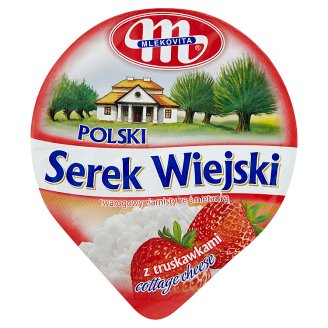 Mlekovita Polski Wiejski serek z truskawkami 150 g