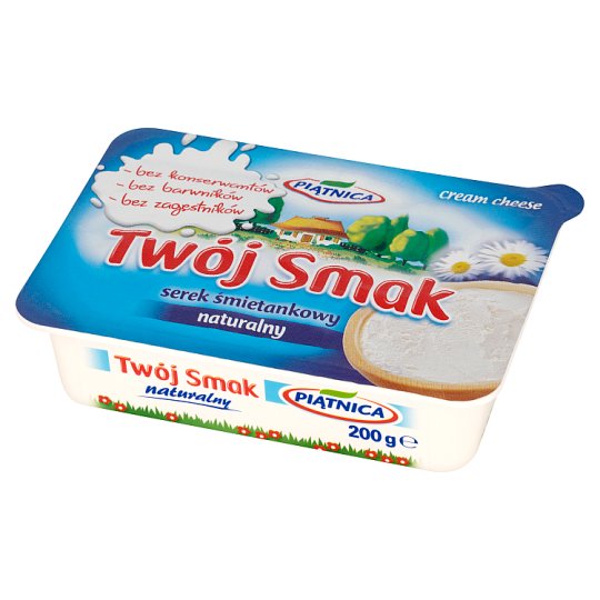 Piątnica Twój Smak Serek śmietankowy naturalny 200 g