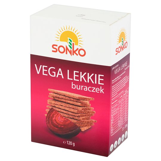 Sonko Pieczywo Vega Lekkie z czerwonym buraczkiem 120 g