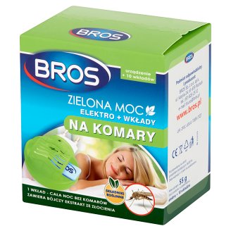 Bros Zielona moc Elektro + wkłady na komary 10 sztuk
