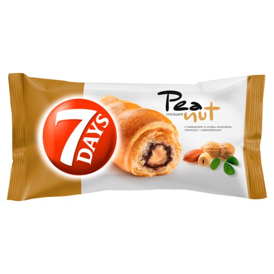 7 Days Croissant z nadzieniem z orzeszków ziemnych i kakaowym 60 g