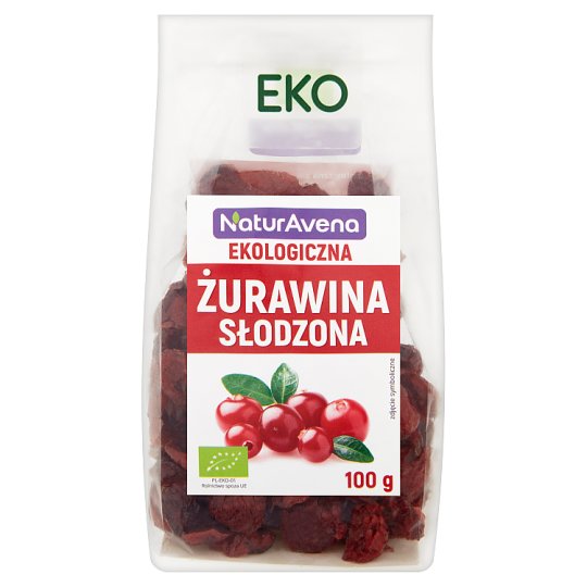 NaturAvena Ekologiczna żurawina słodzona 100 g