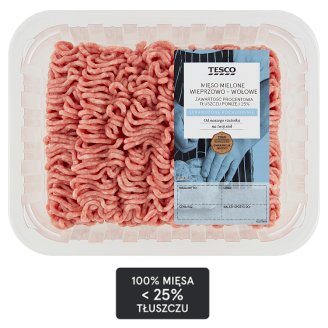 Tesco Mięso mielone wieprzowo-wołowe 500 g