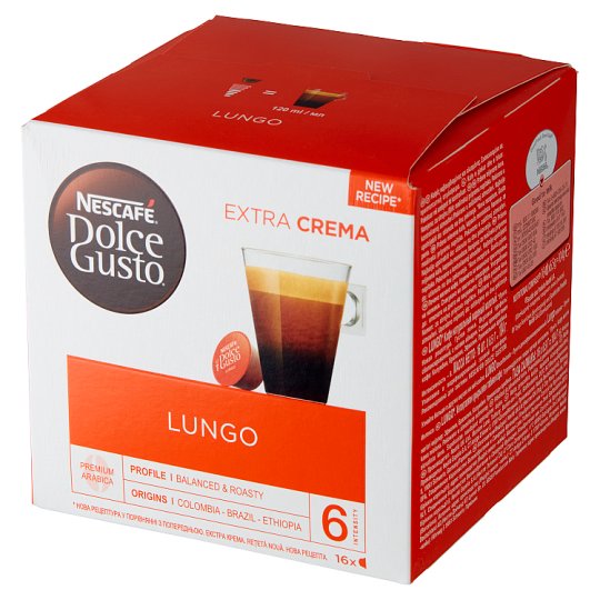 Nescafé Dolce Gusto Lungo Kawa w kapsułkach 104 g (16 x 6,5 g)