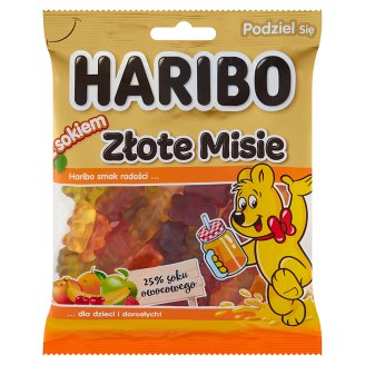Haribo Złote Misie z sokiem Żelki owocowe 175 g