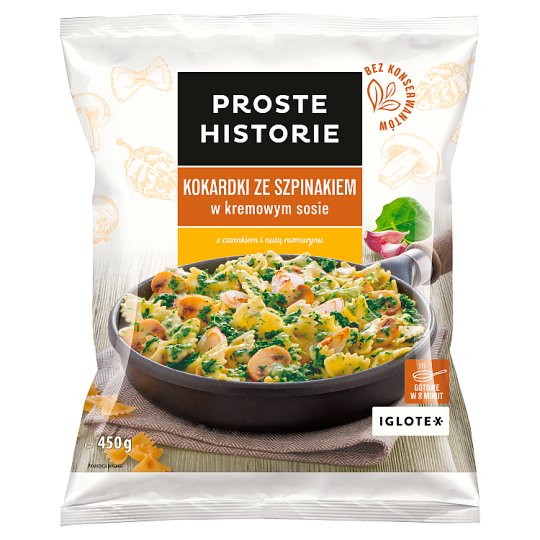 Proste Historie Farfalle with Spinach in Creamy Sauce 450 g
