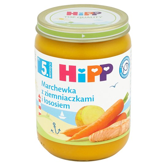 HiPP Marchewka z ziemniaczkami i łososiem po 5. miesiącu 190 g