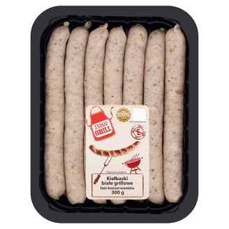 Tesco Grill Kiełbaski białe grillowe bez konserwantów 300 g