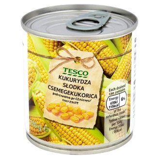 Tesco Kukurydza słodka 170 g