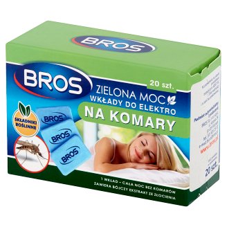 Bros Zielona Moc Wkłady do elektro na komary 20 sztuk