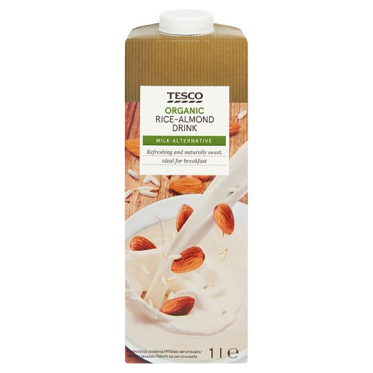 Tesco Ekologiczny napój ryżowy z migdałami 1 l