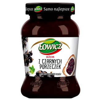 Łowicz Dżem z czarnych porzeczek niskosłodzony 450 g