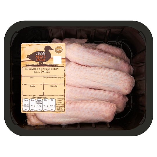 Tesco Skrzydła z kaczki Pekin