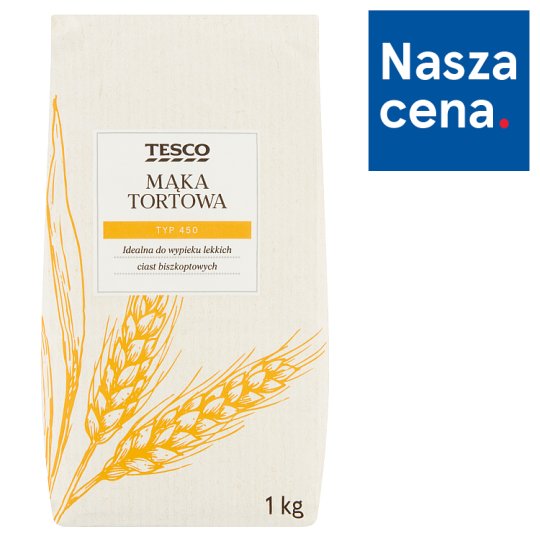 Tesco Mąka pszenna tortowa typ 450 1 kg