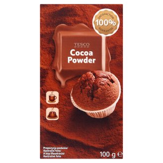 Tesco Kakao w proszku o obniżonej zawartości tłuszczu 100 g