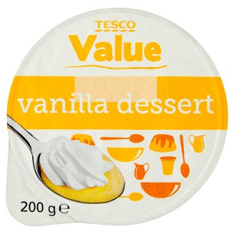 Tesco Value Deser o smaku waniliowym z bitą śmietanką 200 g