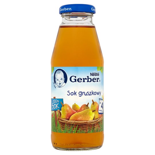 Gerber 100% Sok gruszkowy po 4 miesiącu 300 ml
