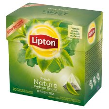 Lipton Fresh Nature Herbata zielona aromatyzowana 28 g (20 torebek)