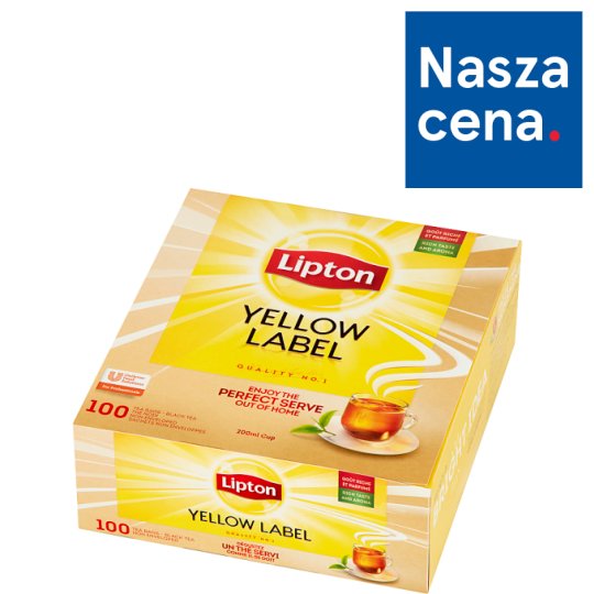 Lipton Yellow Label Herbata czarna 200 g (100 x 2 g)