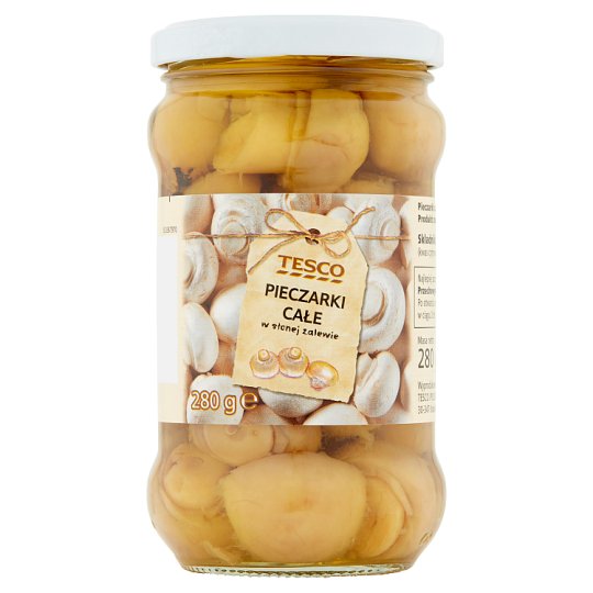 Tesco Pieczarki całe w słonej zalewie 280 g