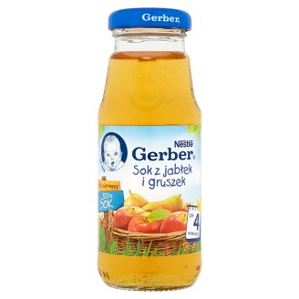 Gerber Mój pierwszy 100% Sok z jabłek i gruszek po 4 miesiącu 175 ml