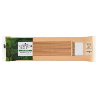 Tesco Makaron bezjajeczny pełnoziarnisty spaghetti 500 g