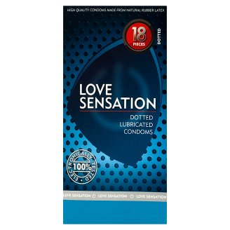 Love Sensation Prezerwatywy kropkowane 18 sztuk