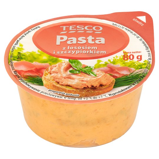 Tesco Pasta z łososiem i szczypiorkiem 80 g