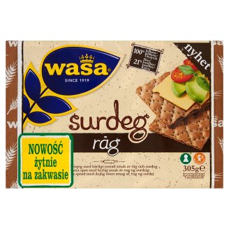 Wasa Pieczywo chrupkie żytnie na zakwasie 305 g