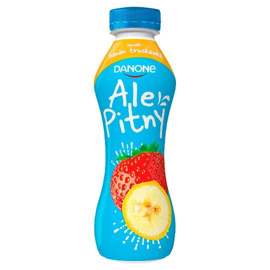 Danone ale Pitny Napój jogurtowy truskawka banan 290 g
