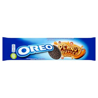 Oreo Ciastka kakaowe z nadzieniem o smaku masła orzechowego 154 g
