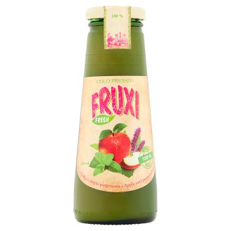 Fruxi Fresh 100% sok tłoczony ze świeżych owoców jabłko i mięta pieprzowa 250 ml