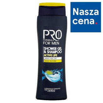 Tesco Pro Formula For Men Active Life Żel pod prysznic i szampon 400 ml