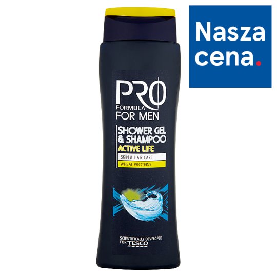 Tesco Pro Formula For Men Active Life Żel pod prysznic i szampon 400 ml