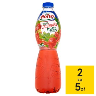 Hortex Jabłko truskawka mięta ogrodowa Napój 1,75 l